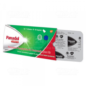 Panadol Flu & Batuk Kaplet (per Strip)